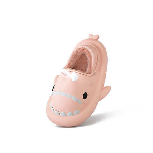 Sharkicks Basic - Hiver, Chaussons Requins Lapin, Talon Couvert